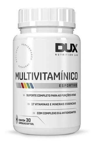 Multivitamínico Pote 30 Cápsulas Dux Nutrition MercadoLivre