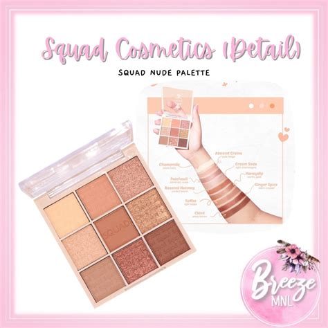 Detail Squad Cosmetics Nude Eyeshadow Palette Cool Toned Palette Warm Toned Palette X Breezemnl