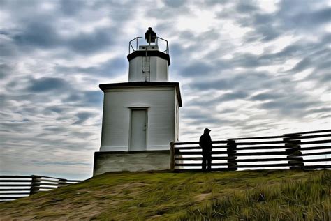 Lookout At Cattle Point Lighthouse Sea Change Vibes San Juan