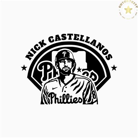 Nick Castellanos Svg Instant Download Digital Files Png Inspire