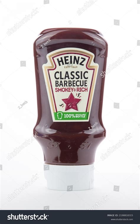 Heinz Barbecue Sauce Pot White Background Stock Photo 2198818315