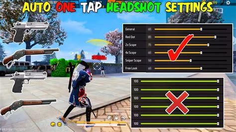 Auto One Tap Headshot Sensitivity Settings Best Sensitivity For One