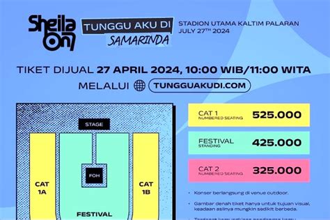 Harga Tiket Konser Sheila On Di Samarinda Mulai Rp Ribu Penjualan