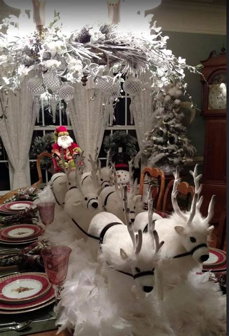 White Christmas Table Decorations