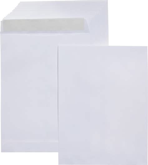 AmazonBasics Catalog Mailing Envelopes Peel Seal 9x12 Inch White