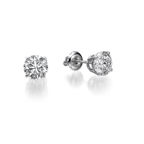 round brilliant cut diamond stud earrings 9