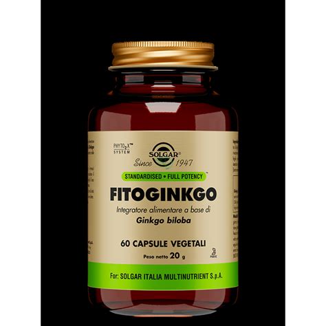 Solgar Fito Ginkgo 60 Capsule Vegetali Farmacie Vigorito