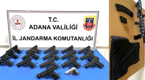 Adana da Ruhsatsız Silah Operasyonu 17 Tabanca ve Av Tüfeği Ele