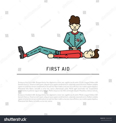 First Aid Emergency Treatment Cpr Technique Vector De Stock Libre De