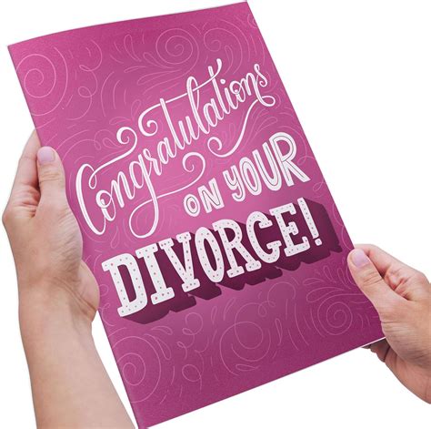 Iyf Designs Cards Ð Congratulations On Your Divorce Card Happy Divorce Oversized