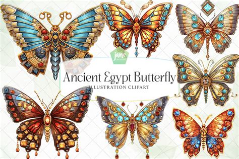 Ancient Egypt Butterfly Sublimation Graphic By Janecreative · Creative Fabrica