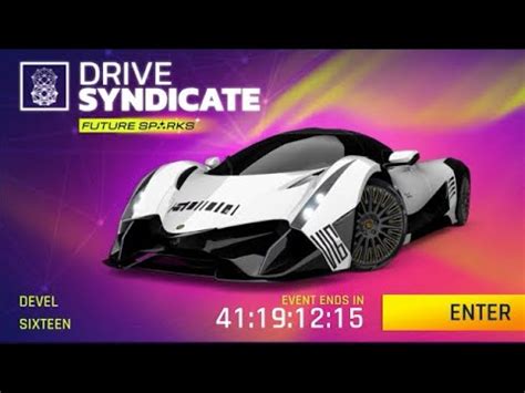 ASPHALT 9 LEGENDS DRIVE SYNDICATE FUTURE SPARKS DEVEL SIXTEEN TO GET