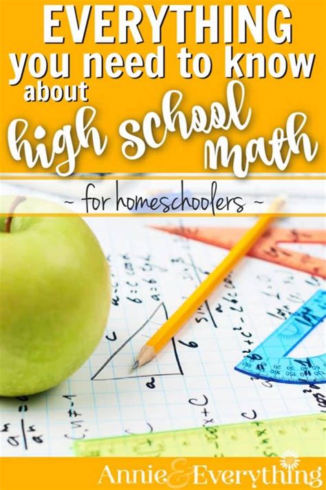 High school math everything you need to know for homeschoolers – Artofit