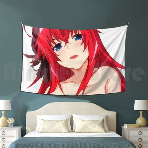 Hot Rias Gremory Lewd High School Dxd Tapestry Living Room Bedroom Rias Gremory Highschool Dx
