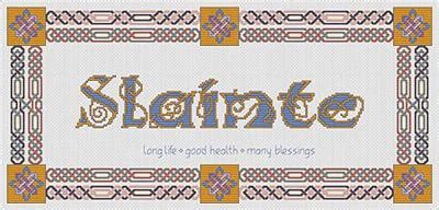 "Slainte" | Cross Stitch Pattern