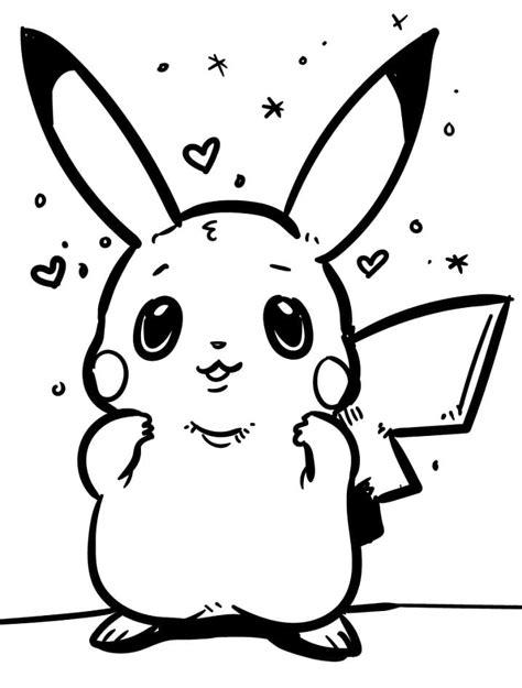 Ninja Pikachu Coloring Page - Free Printable Coloring Pages for Kids