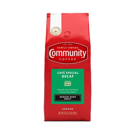 Community Coffee Café Special Decaf Ground Coffee, Medium Dark Roast