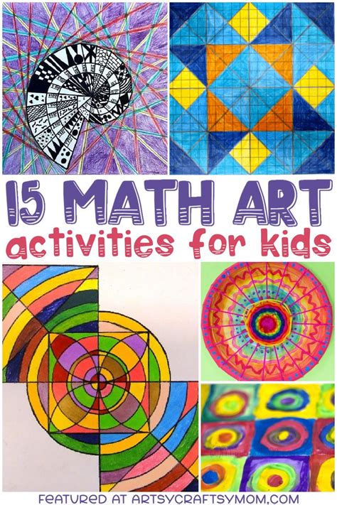 15 Mesmerizing Math Art Activities for Kids | Math art activities, Math ...