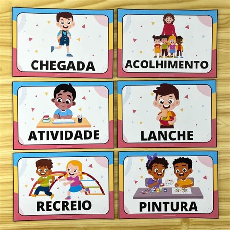 Rotina Escolar Educação Infantil - Rotina para Educação Infantil | Imprima Atividades