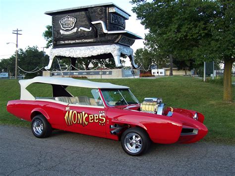 Hey hey its the Monkeemobile by Dean Jeffries. | Tv cars, Custom cars, Unique cars