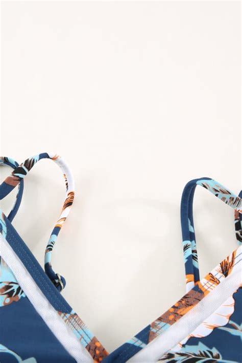 Tropical Mesh High Waisted Bikini Angel Croshet