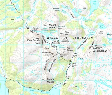 Mountains Of Jerusalem Map