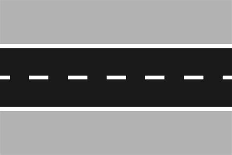 Two-lane road illustration. Vector in flat design 3240805 Vector Art at ...