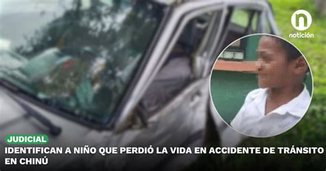 Identifican A Niño Que Perdió La Vida En Accidente De Tránsito En Chinú