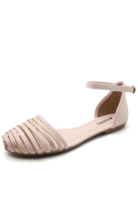 Sandália Rasteira Mississipi Tiras Nude Compre Agora Dafiti Brasil