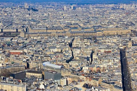 Parijse Hoofdstad Van Het Franse Paleis Van Louvre Stock Afbeelding