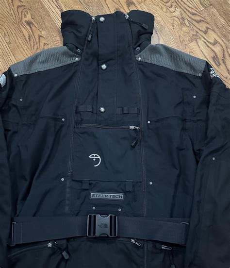 The North Face Steep Tech Black Grey Jacket Size Xxl — Rootsbk