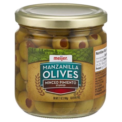 Meijer Minced Pimiento Stuffed Manzanilla Olives Oz Shipt