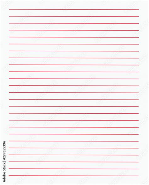 Lined White Paper With Red Lines Texture Background Stock Photo Adobe