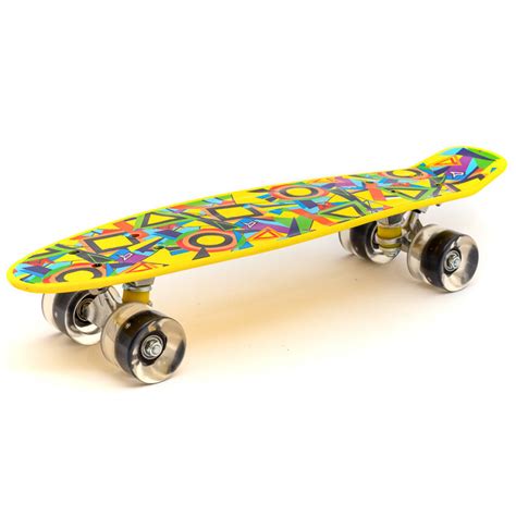 Скейтборды с ручкой и светящимися колесами — купить по низкой цене на ...