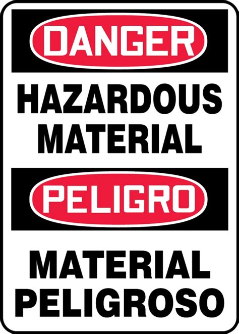 Bilingual Safety Sign Spanish Sbmchl285vs