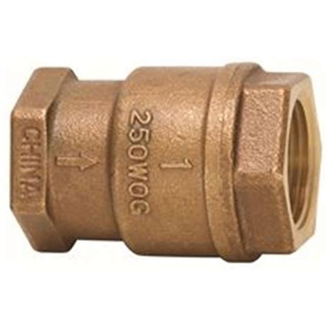 Spring Loaded In Line Check Valve Brass In Fip Walmart