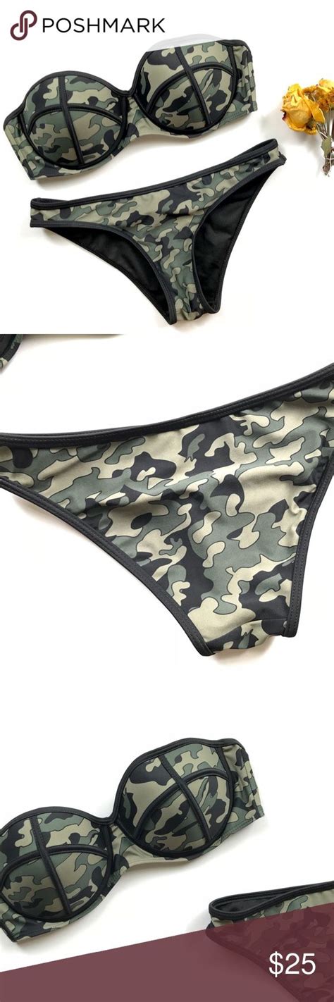 Coral Tropics Apollo Camouflage Military Bikini