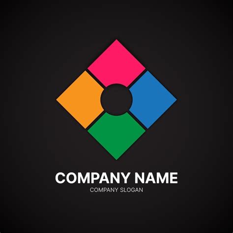 Premium Vector Colourful Square Shape Logo