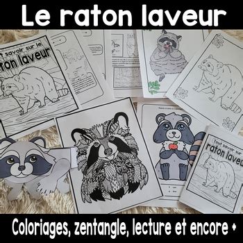 Le Raton Laveur Lecture Et Activit S French Only By Les Ateliers Miloja