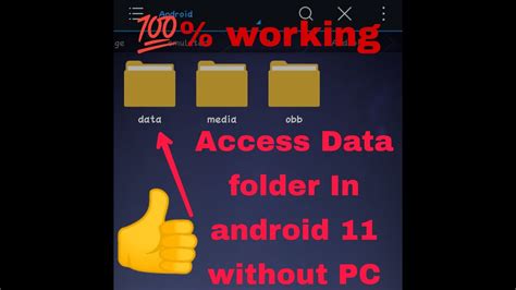 How To Access Android Data Or Obb Folder In Android No Root