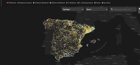 interactive map of the 10,000 Spanish castles. : r/castles