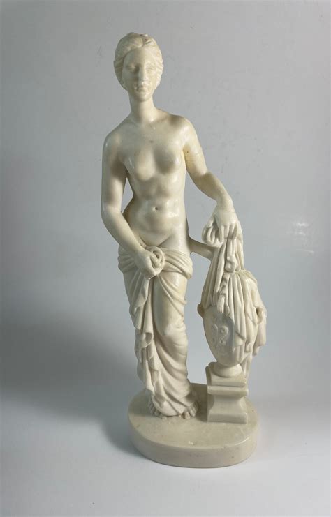 Vintage A Santini Nude Roman Greek Woman Statue Sculpture Italy Tall Italian Art Figurine