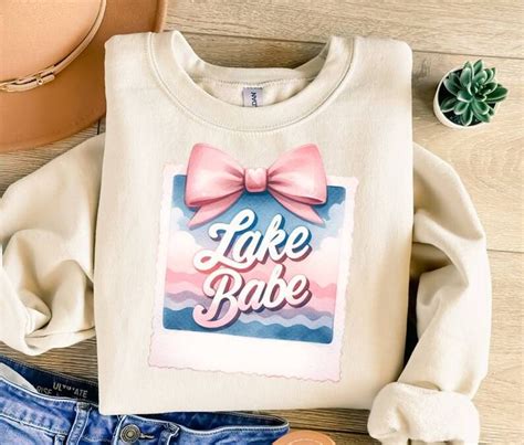 Lake Babe Png Summer Png Bow Png Coquette Png Trendy Png Summer Sublimation Sublimation