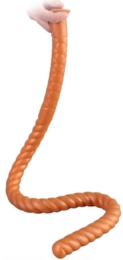 Mega XXL Dildo 80 X 2 5 Cm Lange Dunne Anaal Dildo Zeer Buigzaam Met Zuignap Bol