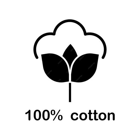 Premium Vector Cotton Organic Icon Clothing Symbol Natural Symbol Web