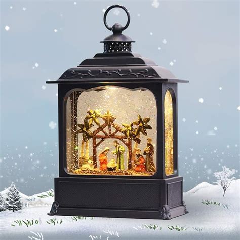 Amazon GenSwin Nativity Musical Lighted Water Lantern Christmas