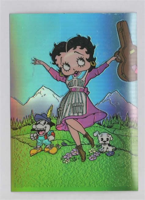 Krome Betty Boop Series Chromium Sparkle Chrome Sticker New