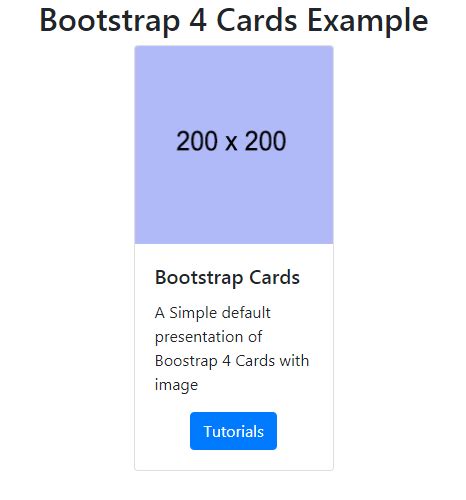 Bootstrap 4 Cards Tutorialmines