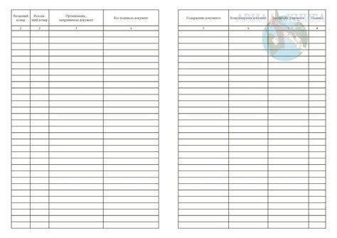 Журнал регистрации входящих документов