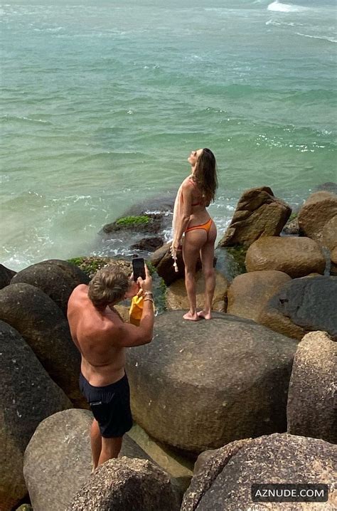 Alessandra Ambrosio Sexy Spotted Showing Off Her Stunning Bikini Body At A Beach In Brazil Aznude